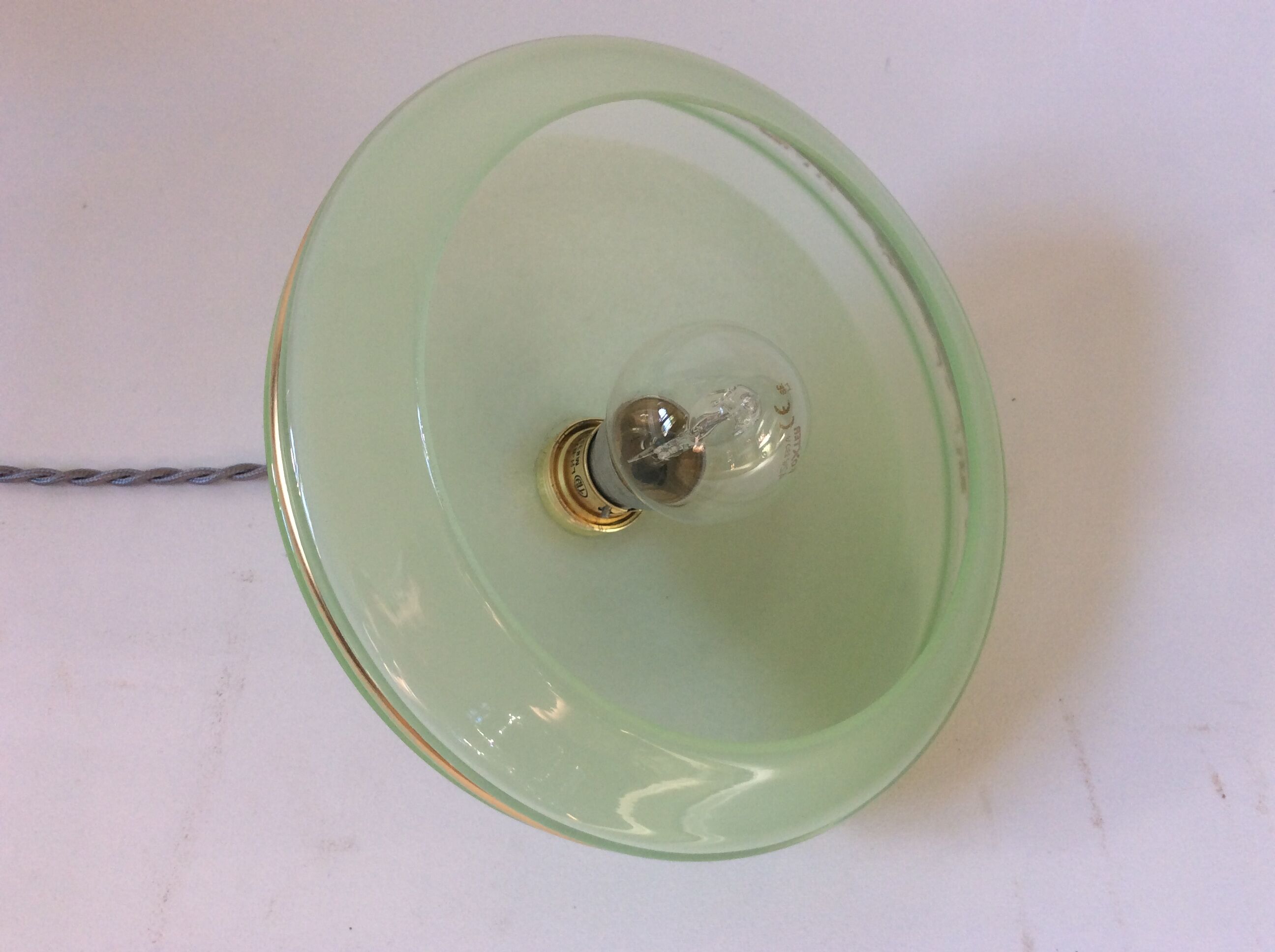 Hanging in opaline mint