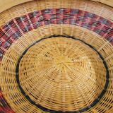 Vintage woven wicker basket