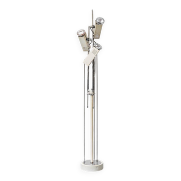 Lampe de sol vintage dans le style de Joe Colombo, design futuriste, années 1970.