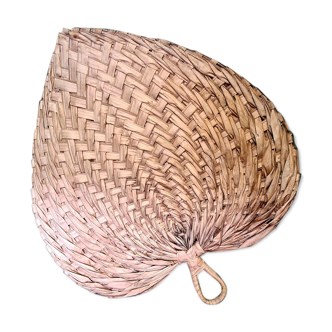 Fan braided palm leaf, 1980s