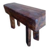 Brutalist bench/stool in solid wood