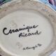 Ricard enamelled ceramic vase, signed, 28 cm