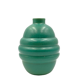 Art deco turquoise faience vase, france 1940s