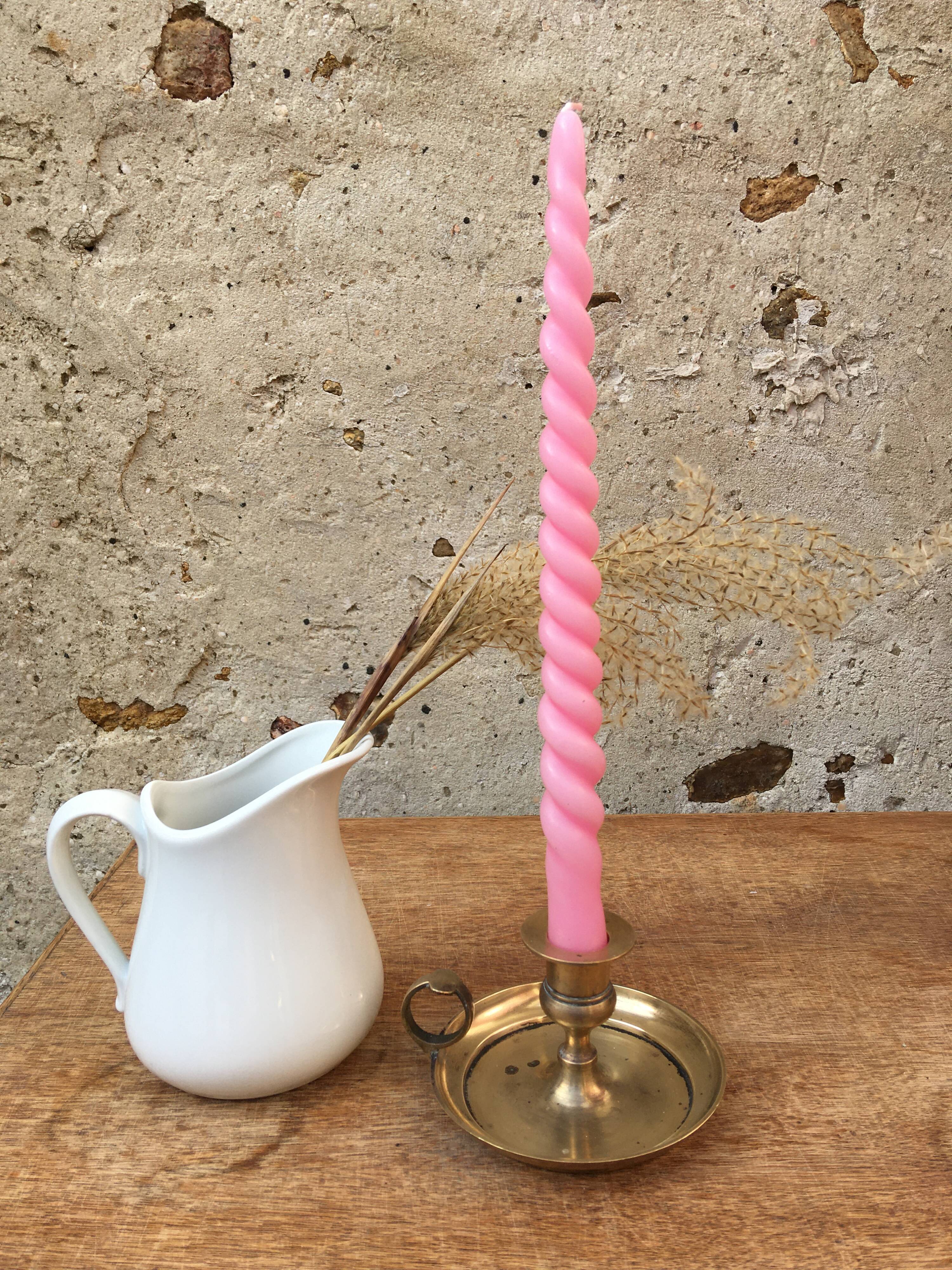 Vintage brass cellar rat candlestick