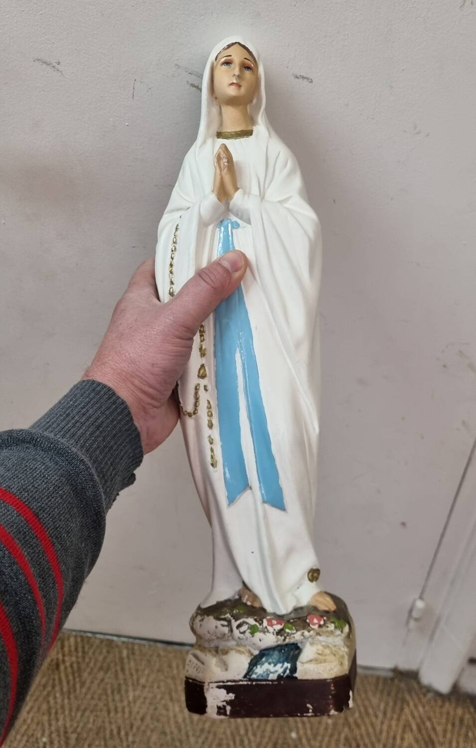 Virgin Mary, plaster statue early 20th century