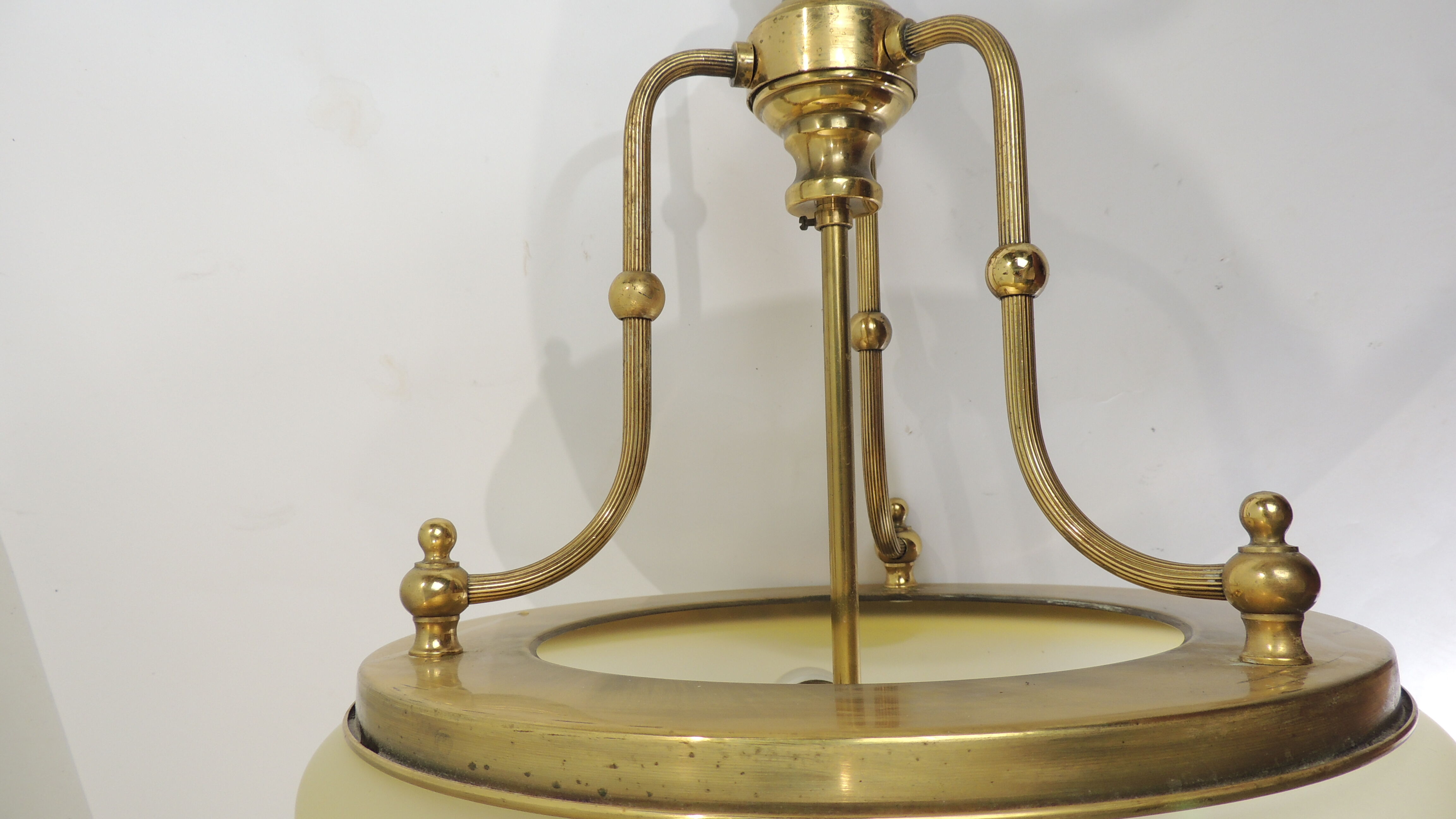 Glass and brass / vintage suspension