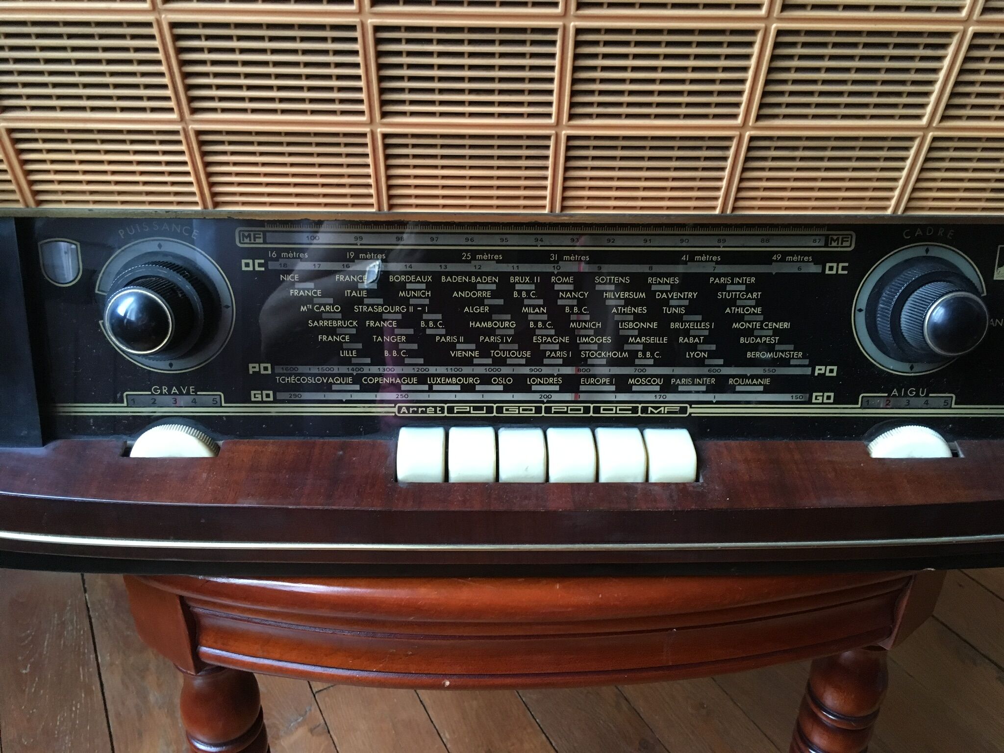 Radio record player the voice of his master Pathé Marconi
