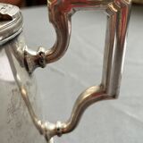 Ercuis coffee maker and dairy maker in silver metal
