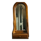 Wooden dressing mirror with drawer