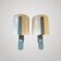 Arlus paire d'appliques métal perspex blanc vintage wall light 1960