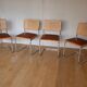 4 chaises Cesca B32 de Marcel Breuer années 70