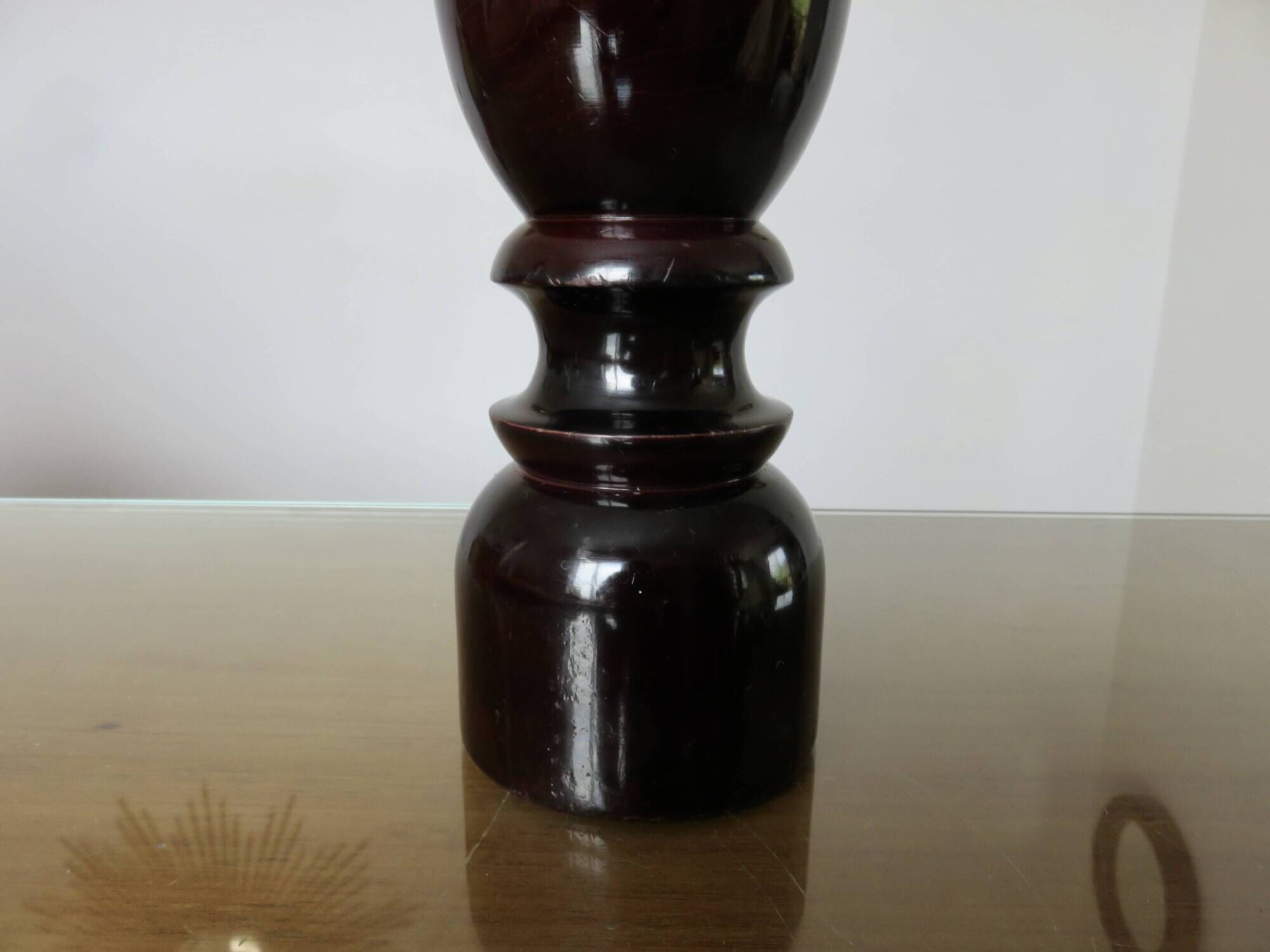 Xxl pepper mill by "chiaruzi" "cc" florence, italy, lacquered wood, 1970