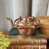 Small copper and brass teapot