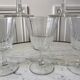 Set of 6 large crystalline glass wine glasses 50-60s