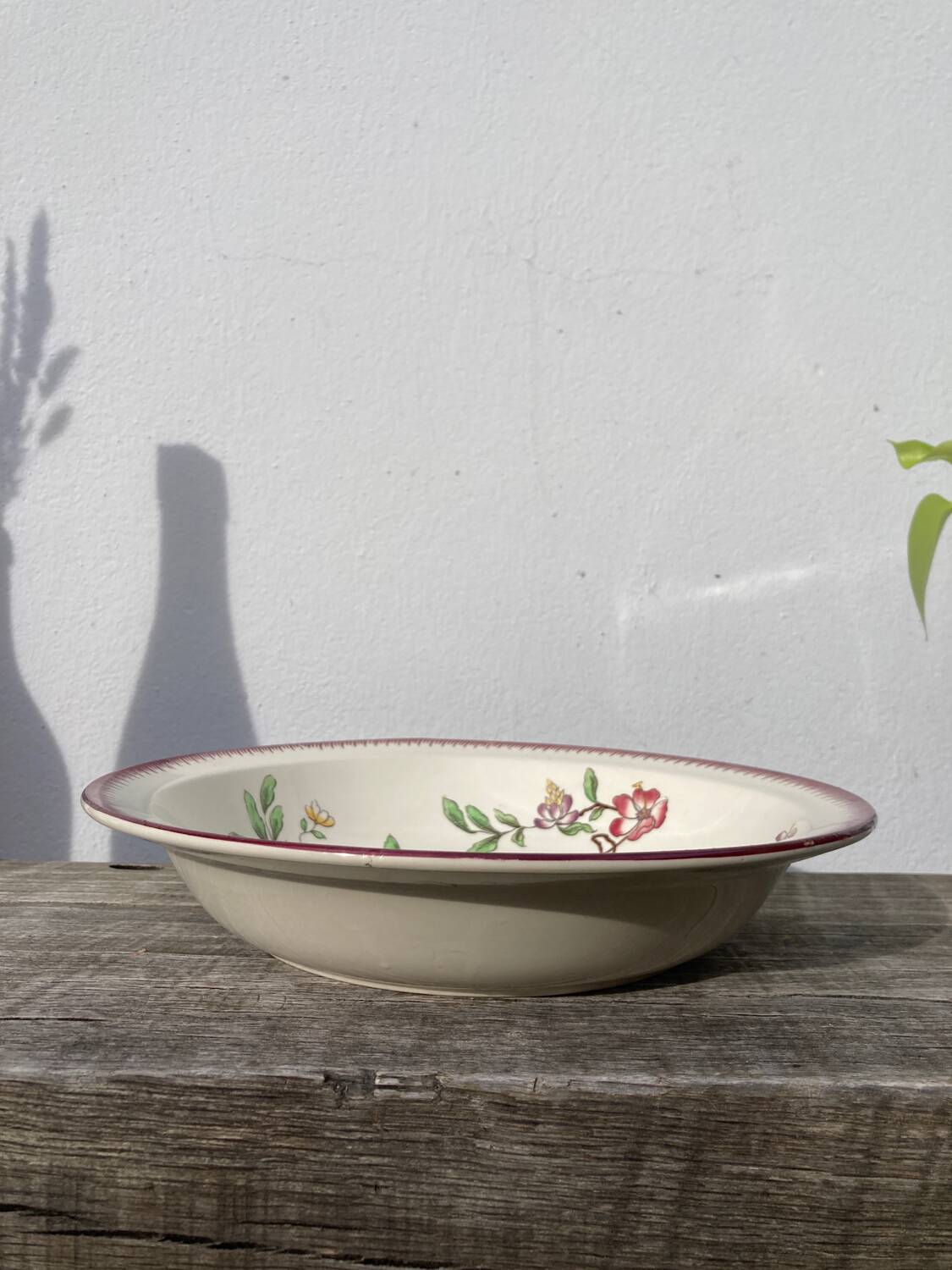 19th century porcelain salad bowl Old Strasbourg