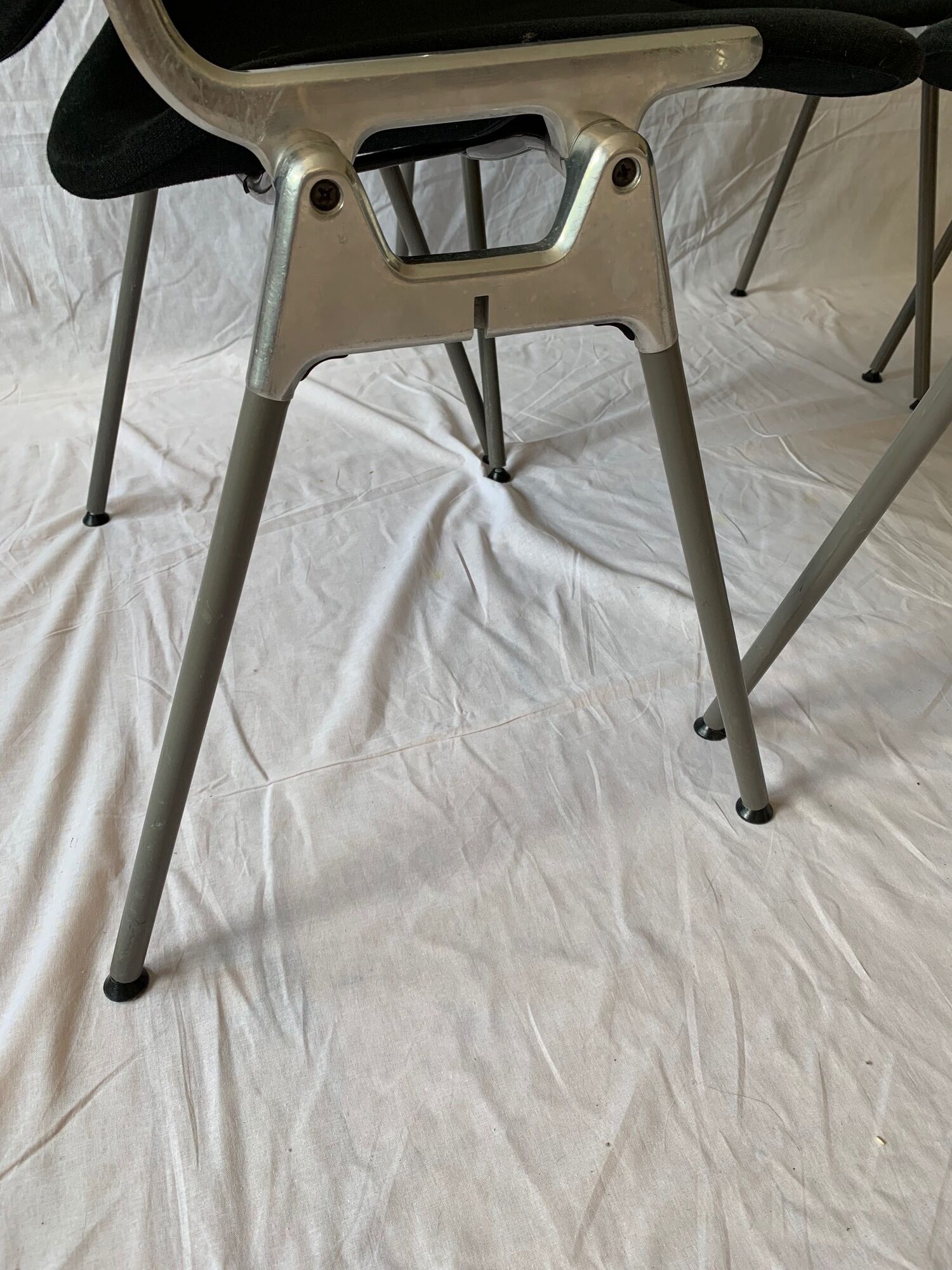 A set of four Castelli DSC 106 chairs, designed by G. Piretti, Italy, 90s