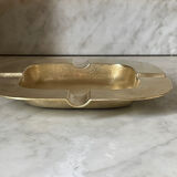 Cendrier carré en laiton vintage