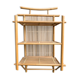 70s bamboo shelf