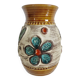 Ceramic vase with floral decoration "West Germany" 50s 60s