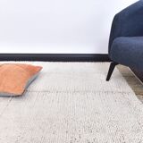 Mustards medium shaggy wool carpet , Hand made wool carpet