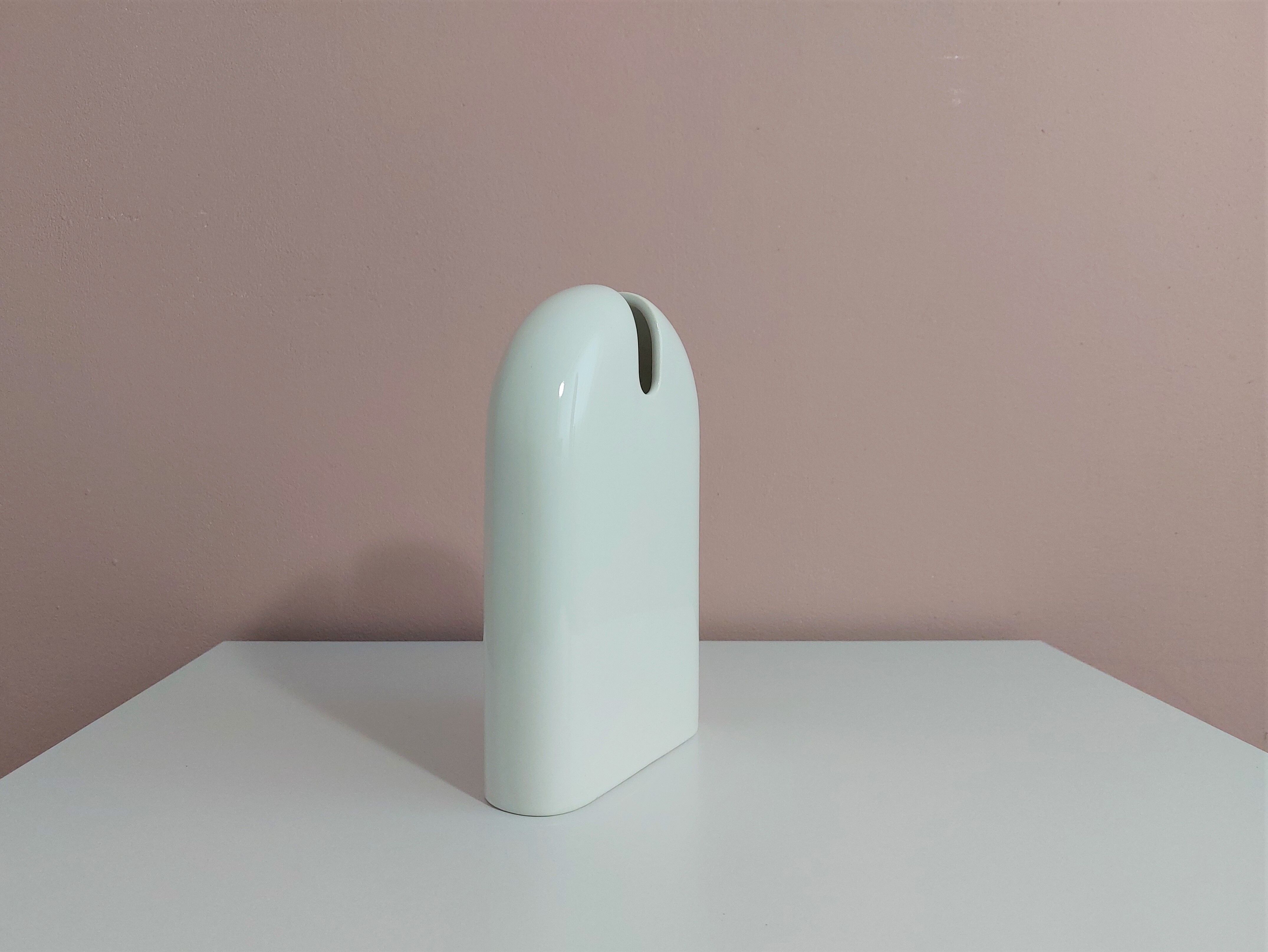 Postmodern Ceramic Vase by Pino Spagnolo for Sicart, 1980's