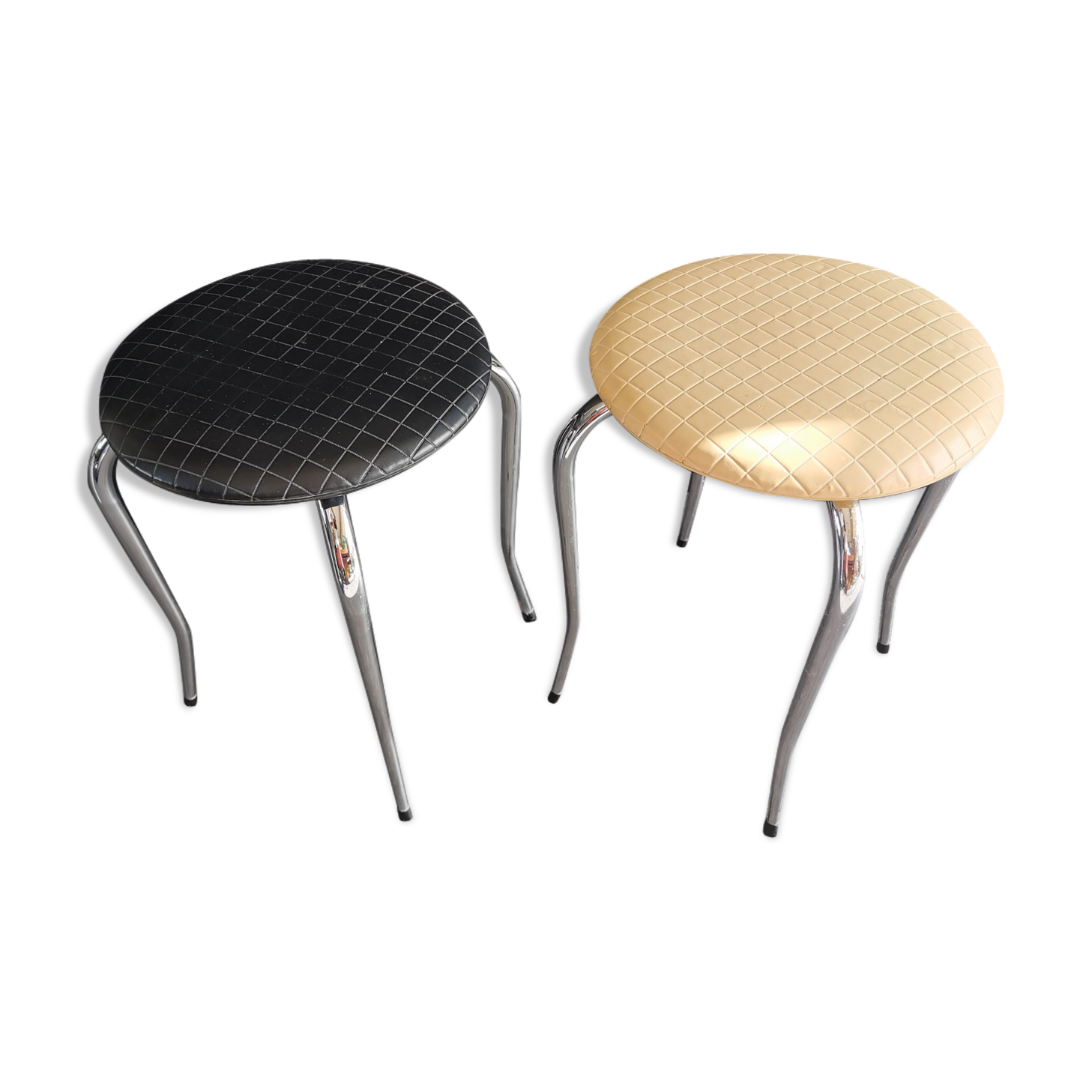 Pair of Vintage low stools