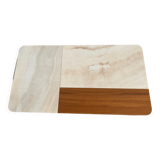 Table basse Calligaris en noyer et céramique