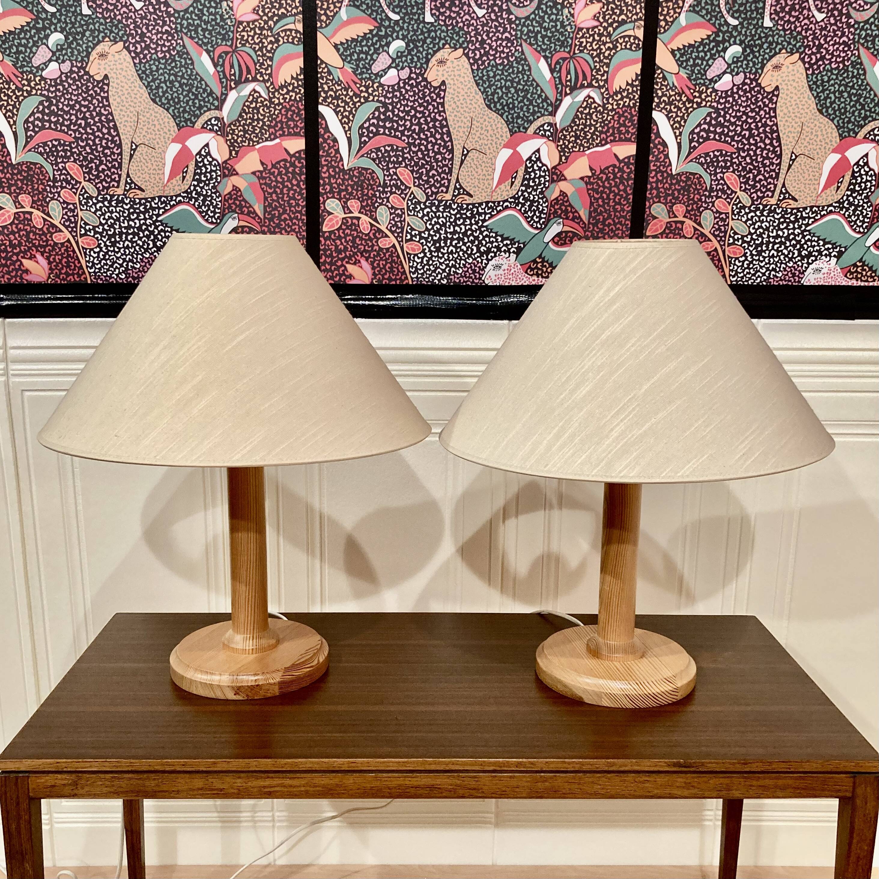 Pair of Scandinavian design lamps from the 1960s.