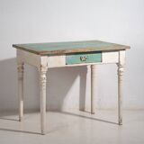 Table d’appoint à patine vert turquoise, c.1920