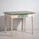 Antique side table with turquoise green patina (c.1920) #7