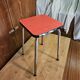 Tabouret en formica rose 1960