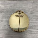 Golden round frame 9cm