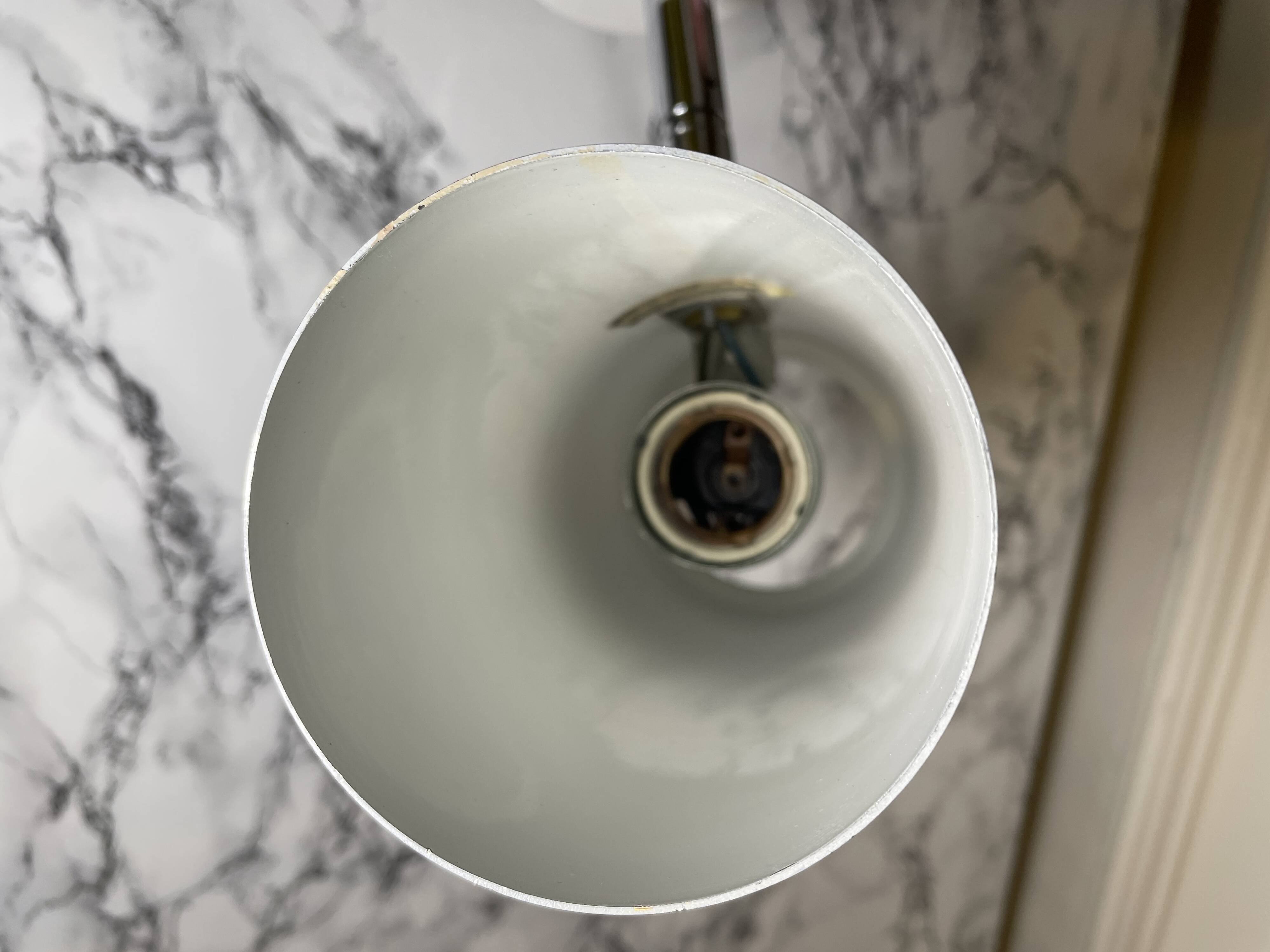 Dutch Raak brushed aluminum wall light