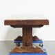 Very Heavy Antique French Table from the Early 1900s in Solid Oak