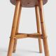 Vintage Rattan and Bamboo Accent Side Table / Stool, Spain, 1970s