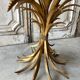Small golden metal table circa 1960-70