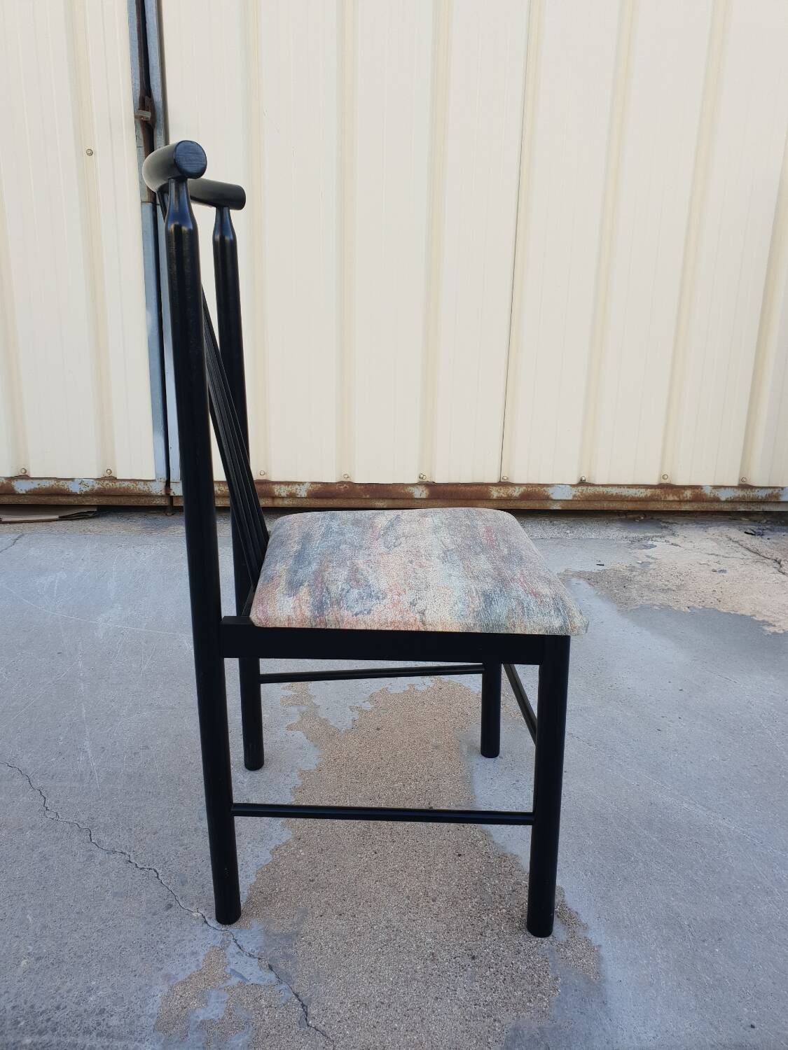 Series of 4 designer chairs 1980