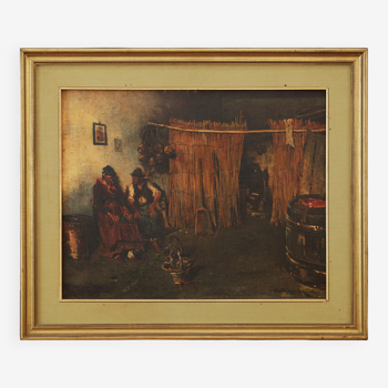 Tavern conversation Camillo Gioja Barbera  (1829-1906)