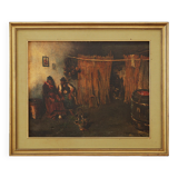 Conversation de taverne Camillo Gioja Barbera (1829-1906)