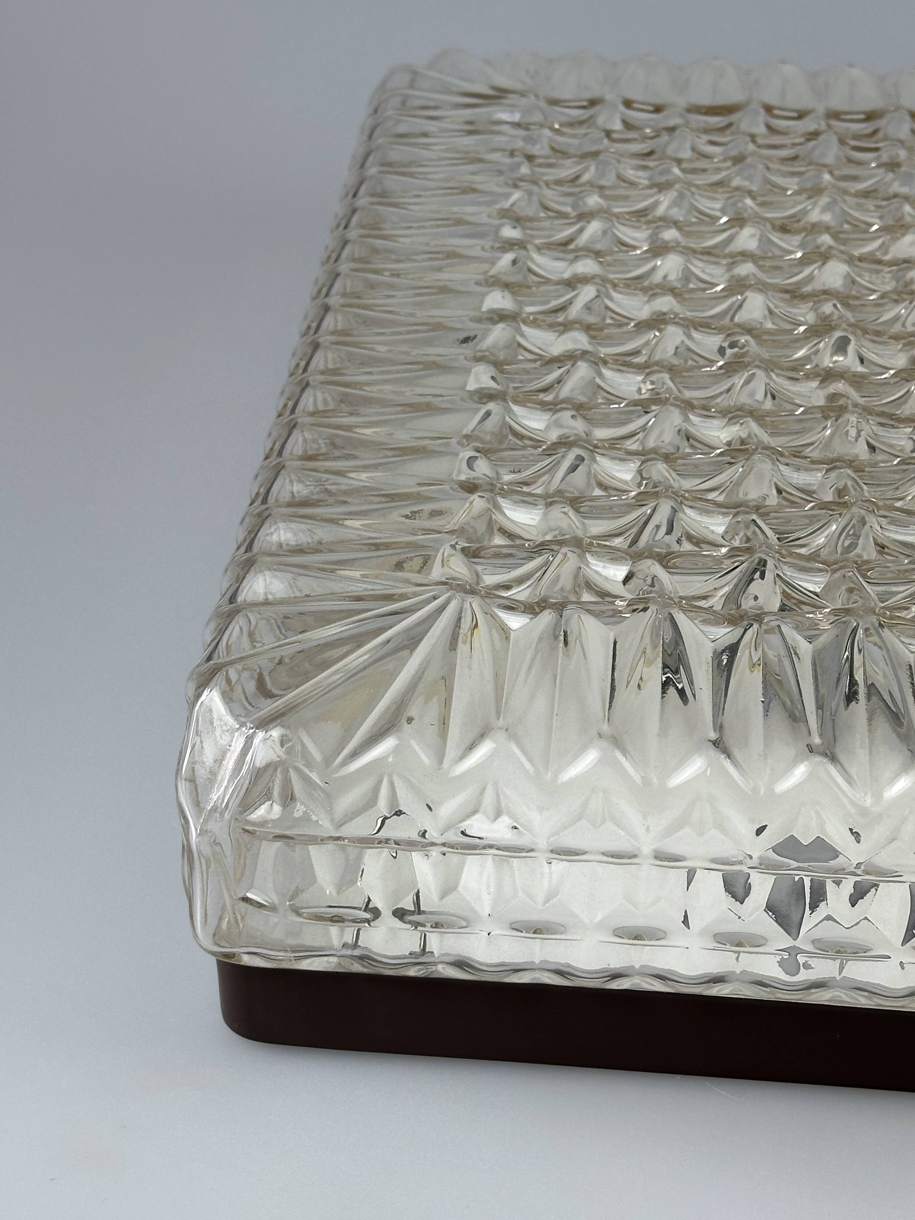 XXL 1960s/70s Plastic Ceiling Lamp by Ridi Leuchten Germany