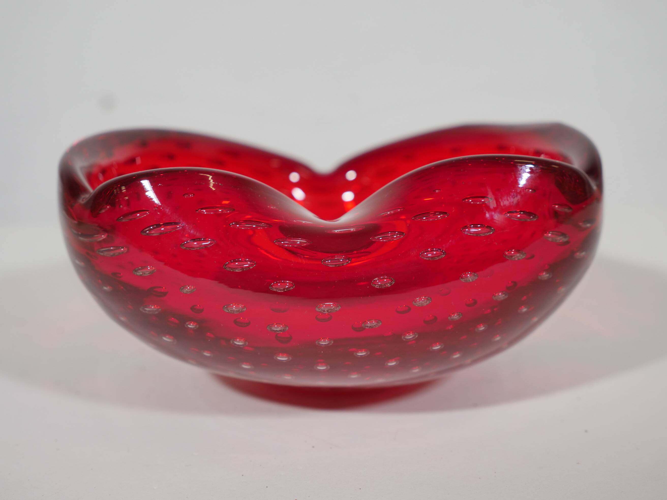 Carlo scarpa venini murano glass bowl