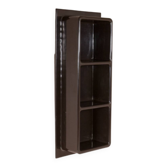 3-compartment plastic shelf module