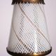 Brass and filigree glass ceiling light, Italian production from the 1940s.