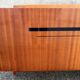 Electric double bed, varnished wood, vintage, 1960s