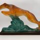Sainte Radegonde Art Deco earthenware greyhound, 1930s
