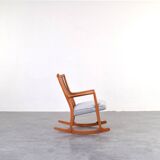 Oak ML33 Rocking Chair by Hans J. Wegner for A/S Mikael Laursen, 1950s