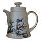 Stoneware teapot with Japanese pattern