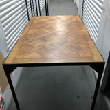 Table à manger en marqueterie