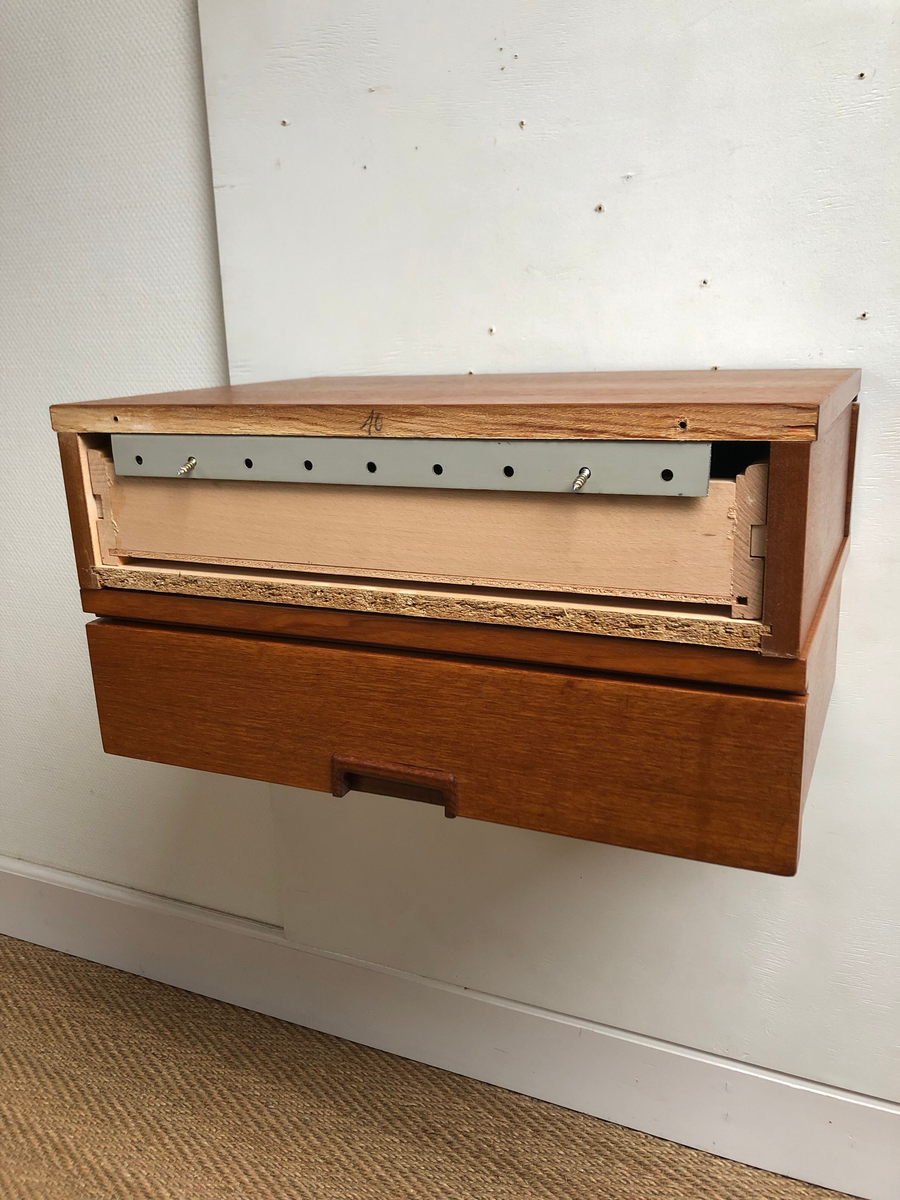 Pair of wall bedside tables