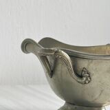 Saucière ancienne en métal argenté
